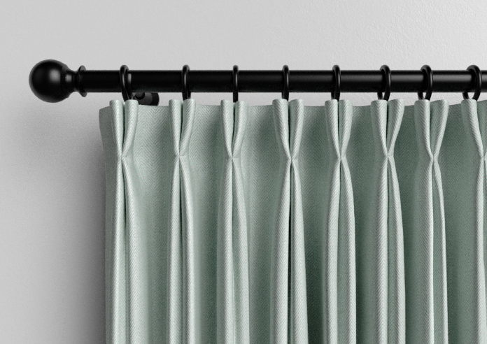 Soft Chevron, Blue Glacier - Made to Measure Curtains - Image 10